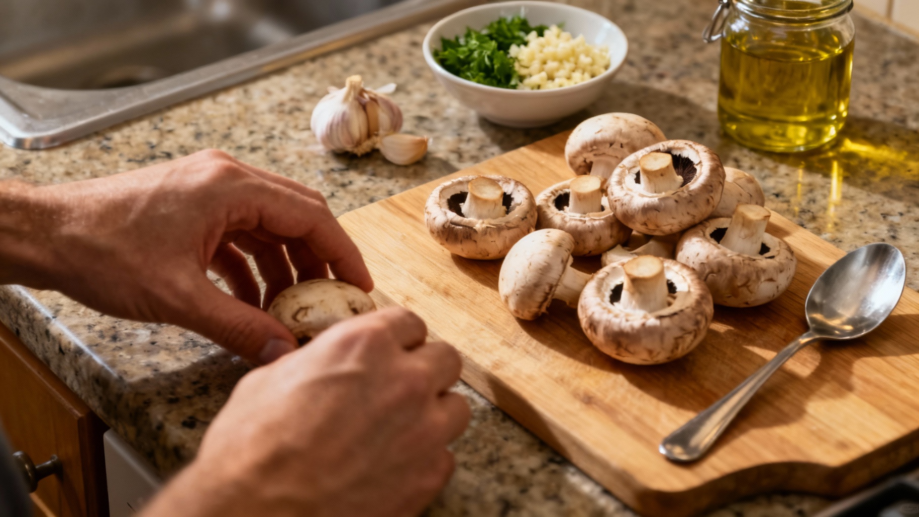 Champignons farcis super simple et rapide à préparer