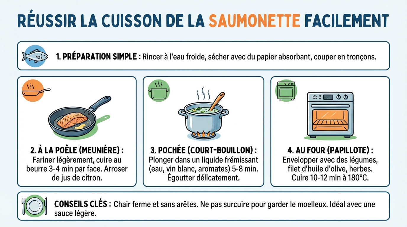 Comment réussir la cuisson de la saumonette facilement 1 Méthodes de cuisson de la saumonette