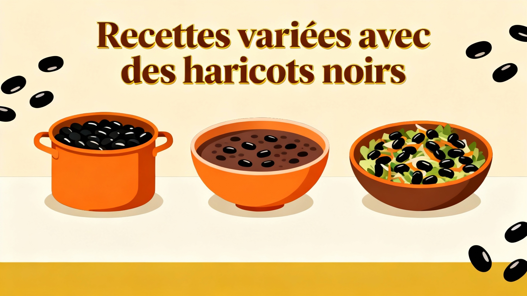 Recettes variées avec des haricots noirs