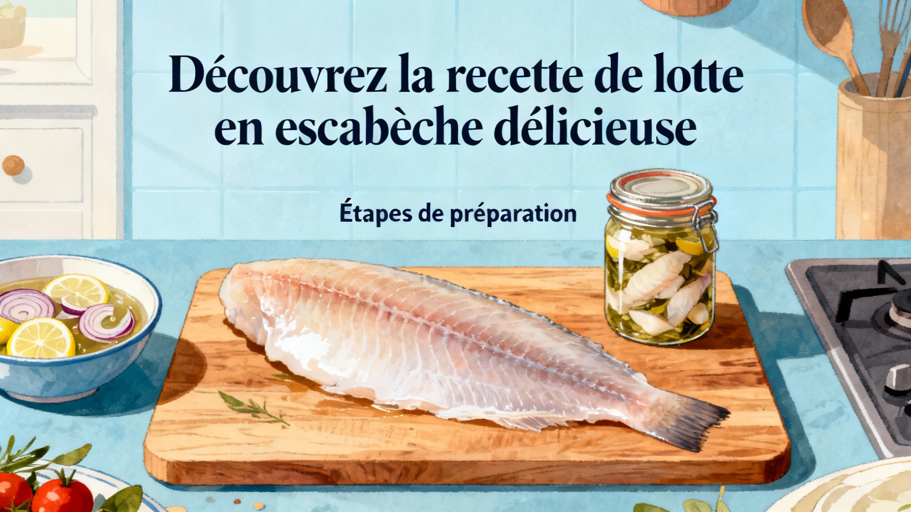Découvrez la recette de lotte en escabèche délicieuse 1 Étapes de préparation