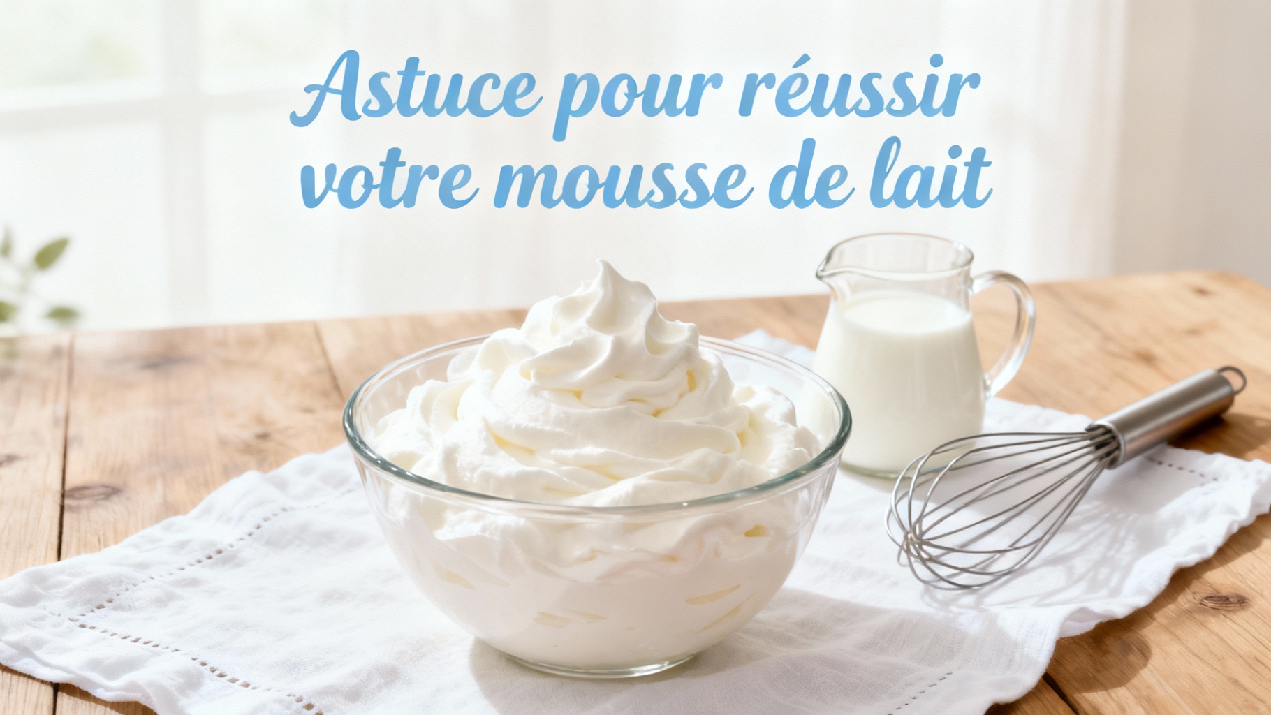 Astuce pour réussir votre mousse de lait