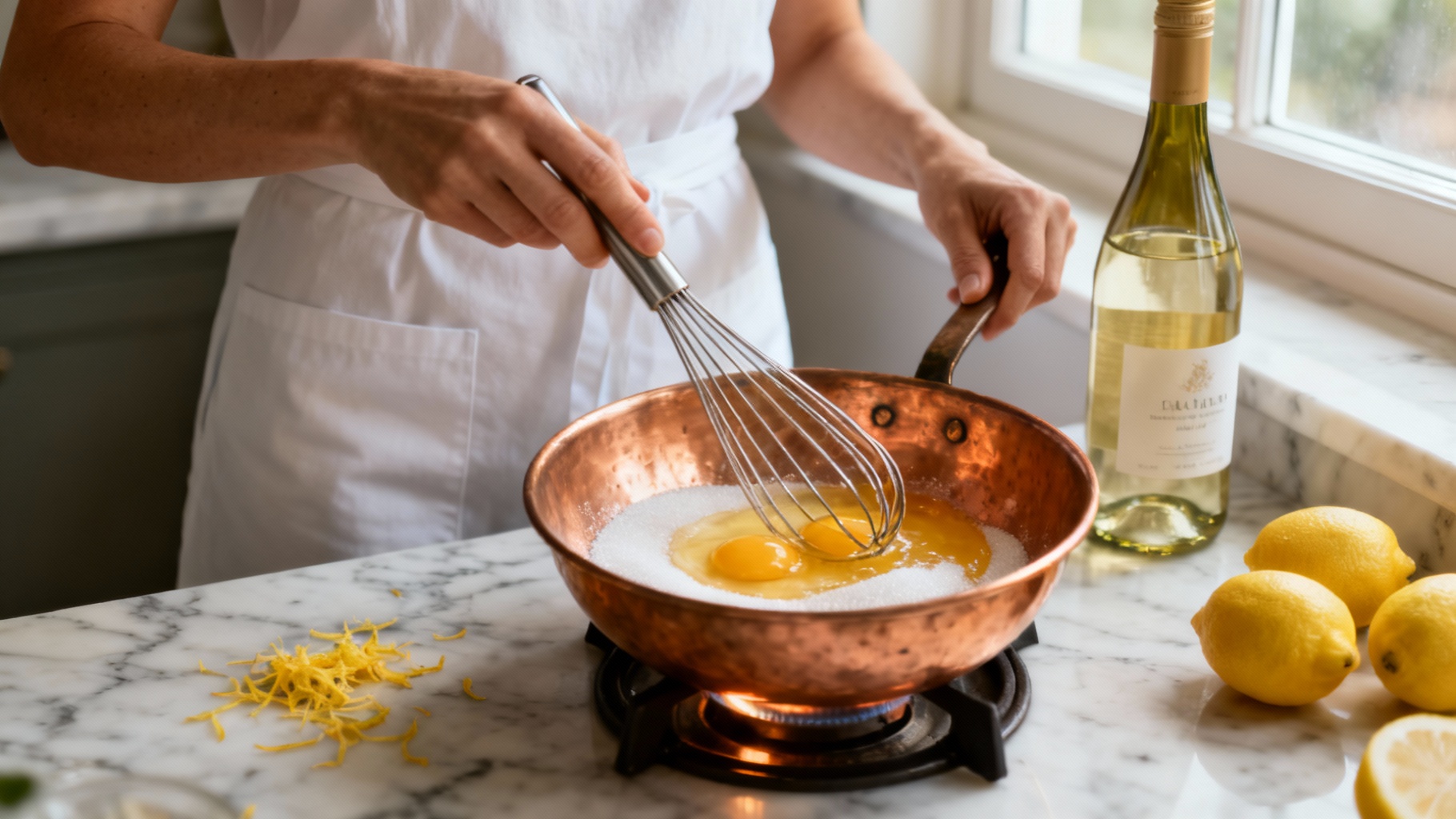 Découvrez la recette de sabayon au citron facile et délicieuse