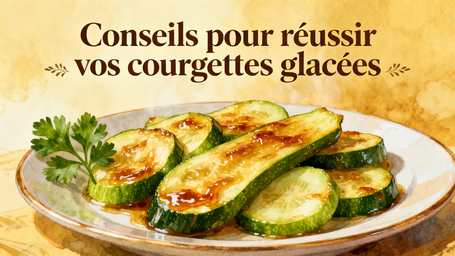 Conseils pour réussir vos courgettes glacées