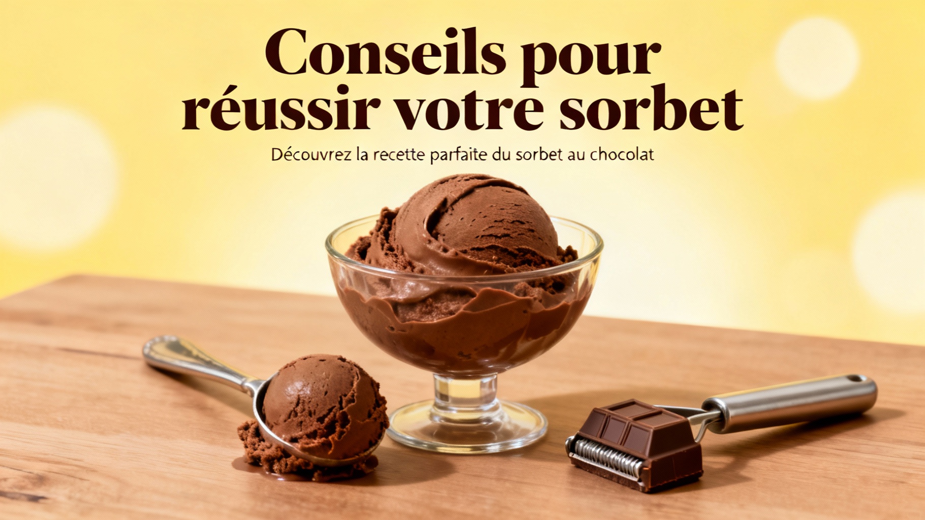 Découvrez la recette parfaite du sorbet au chocolat 1 Conseils pour réussir votre sorbet