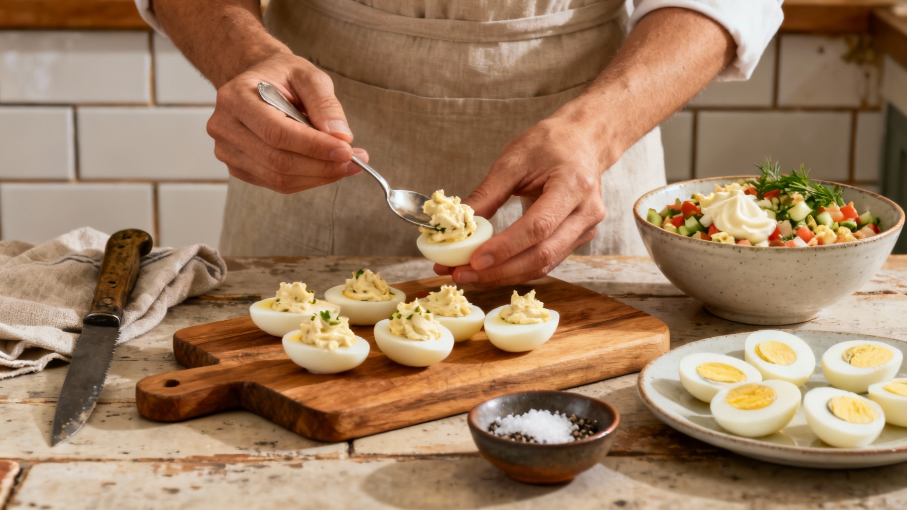 Découvrez la recette parfaite des œufs durs farcis