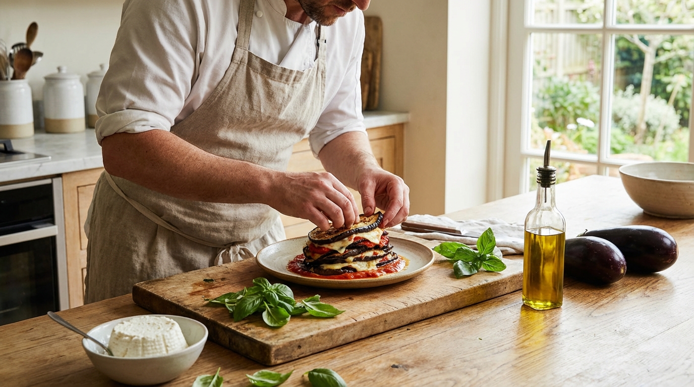 Découvrez la recette parfaite du millefeuille d'aubergines