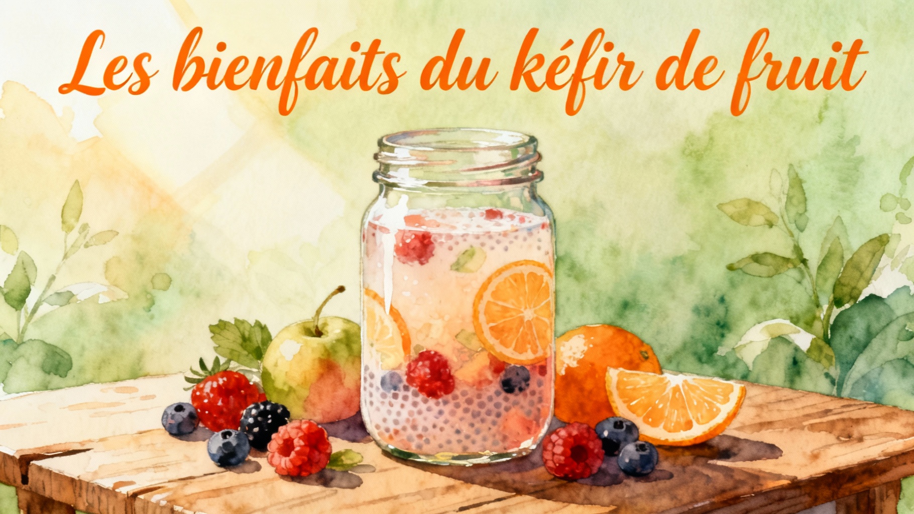 Découvrez le kéfir de fruit : recette et bienfaits 1 Les bienfaits du kéfir de fruit
