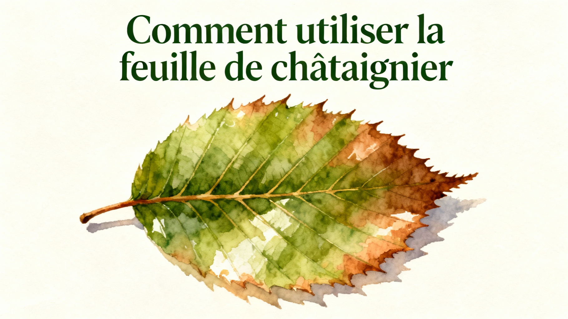Comment utiliser la feuille de châtaignier