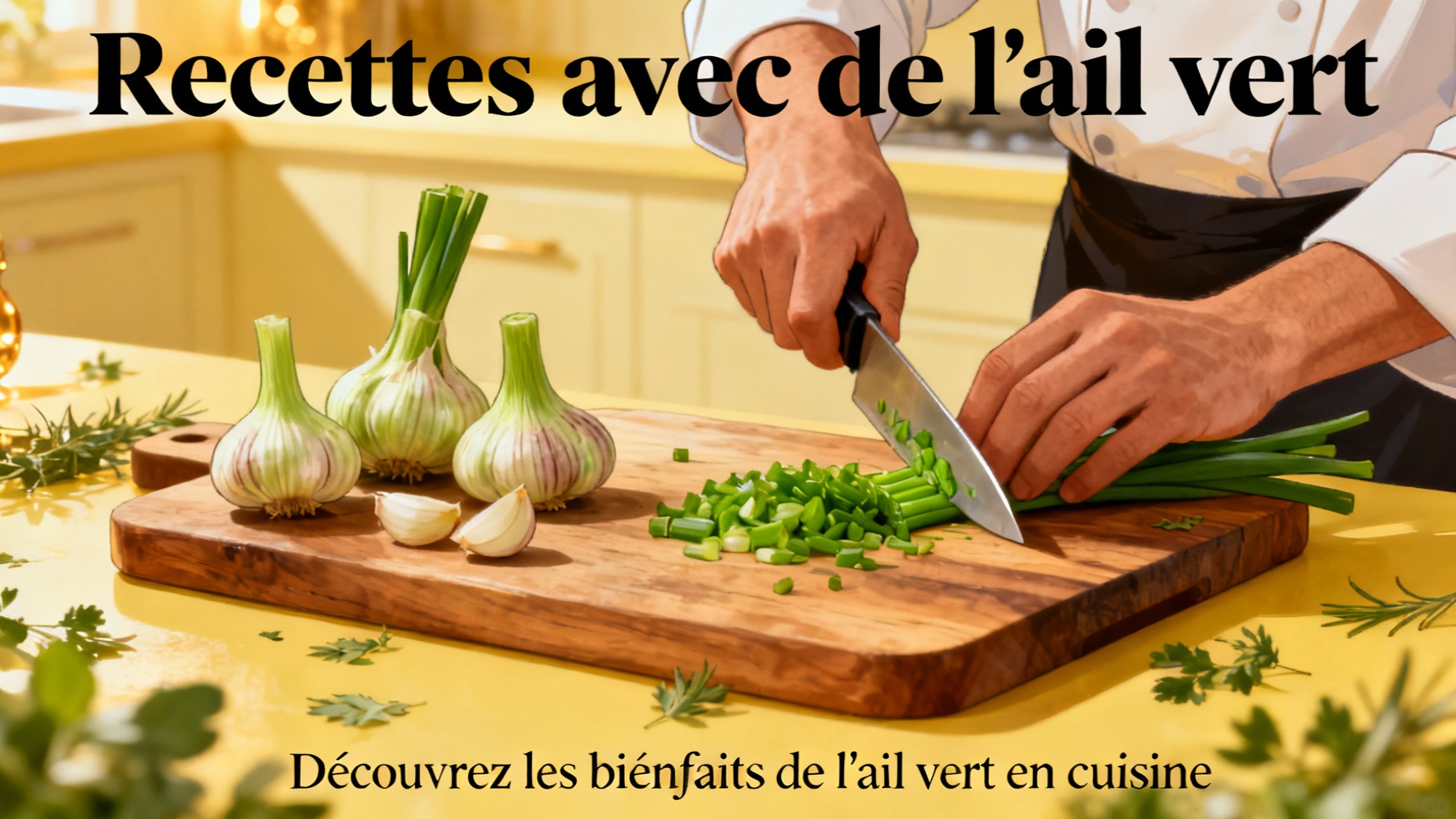Découvrez les bienfaits de l'ail vert en cuisine 1 Recettes avec de l'ail vert