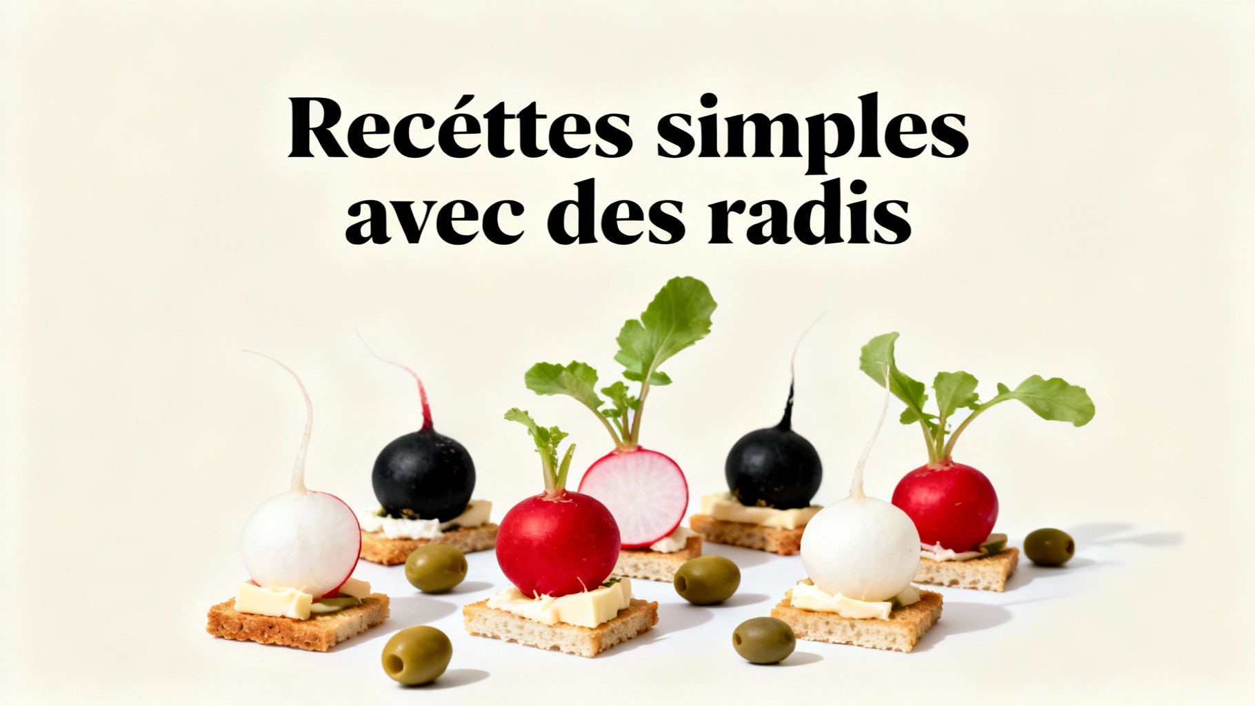 Recettes simples avec des radis