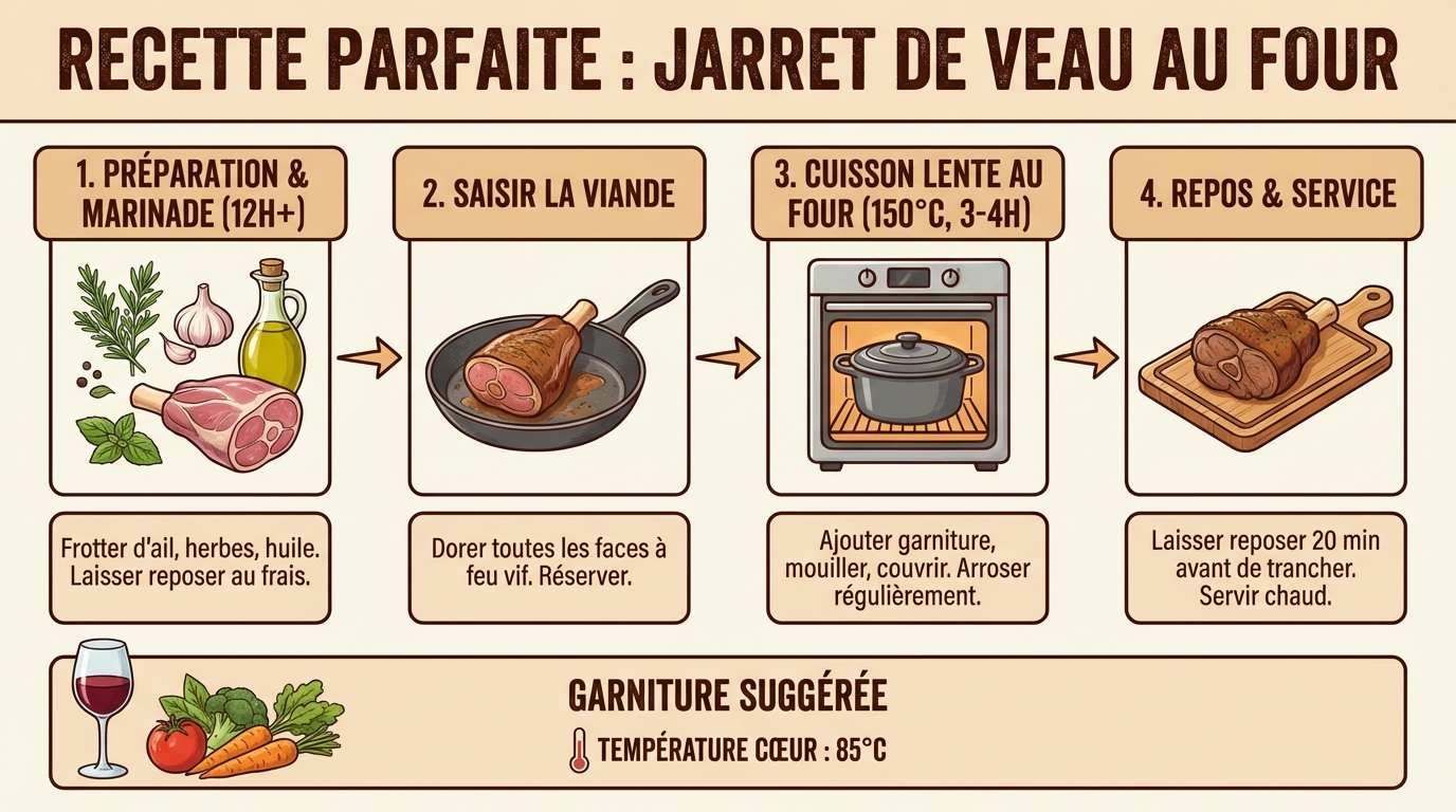 La recette parfaite du jarret de veau au four 1 Étapes de préparation