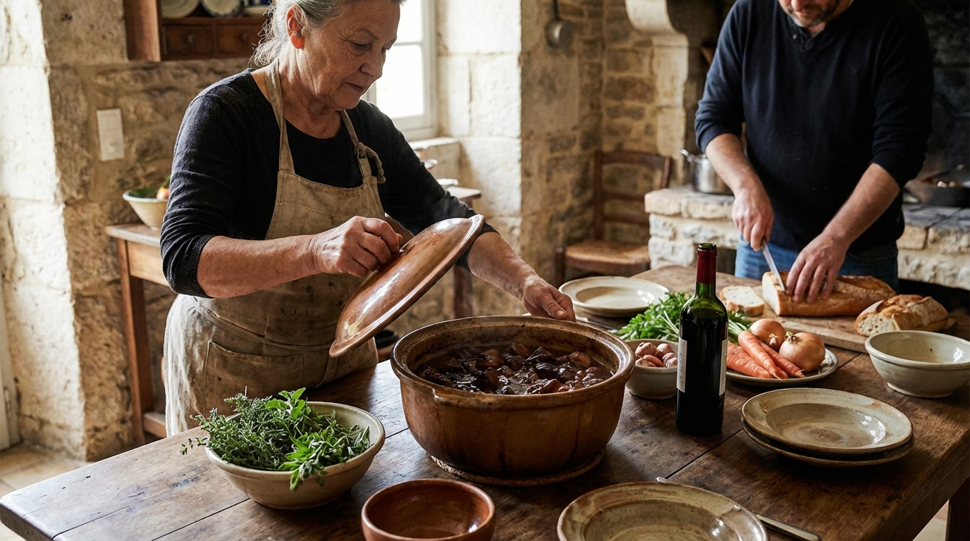 La vraie recette de daube de boeuf à l'ancienne