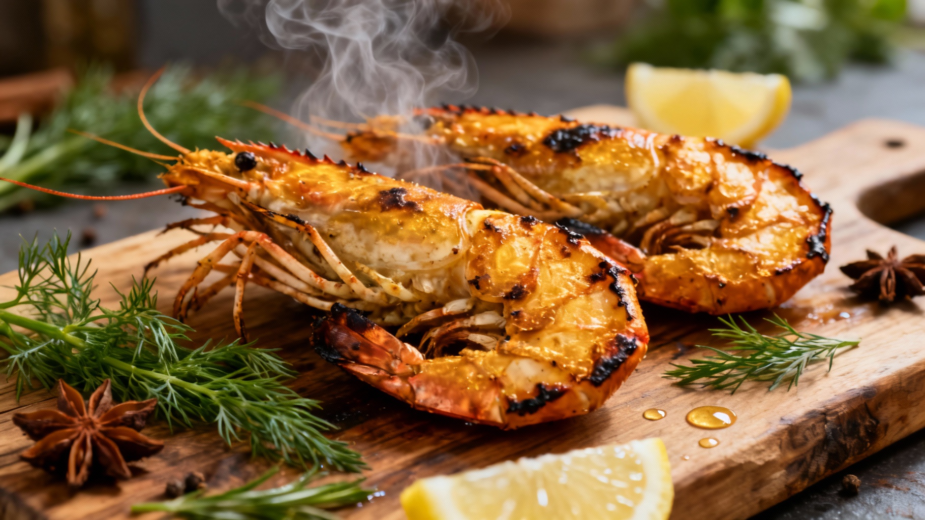 Langoustines rôties : la recette parfaite à l'anis