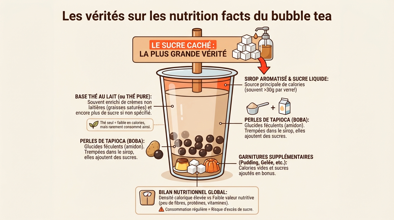 Les calories du bubble tea