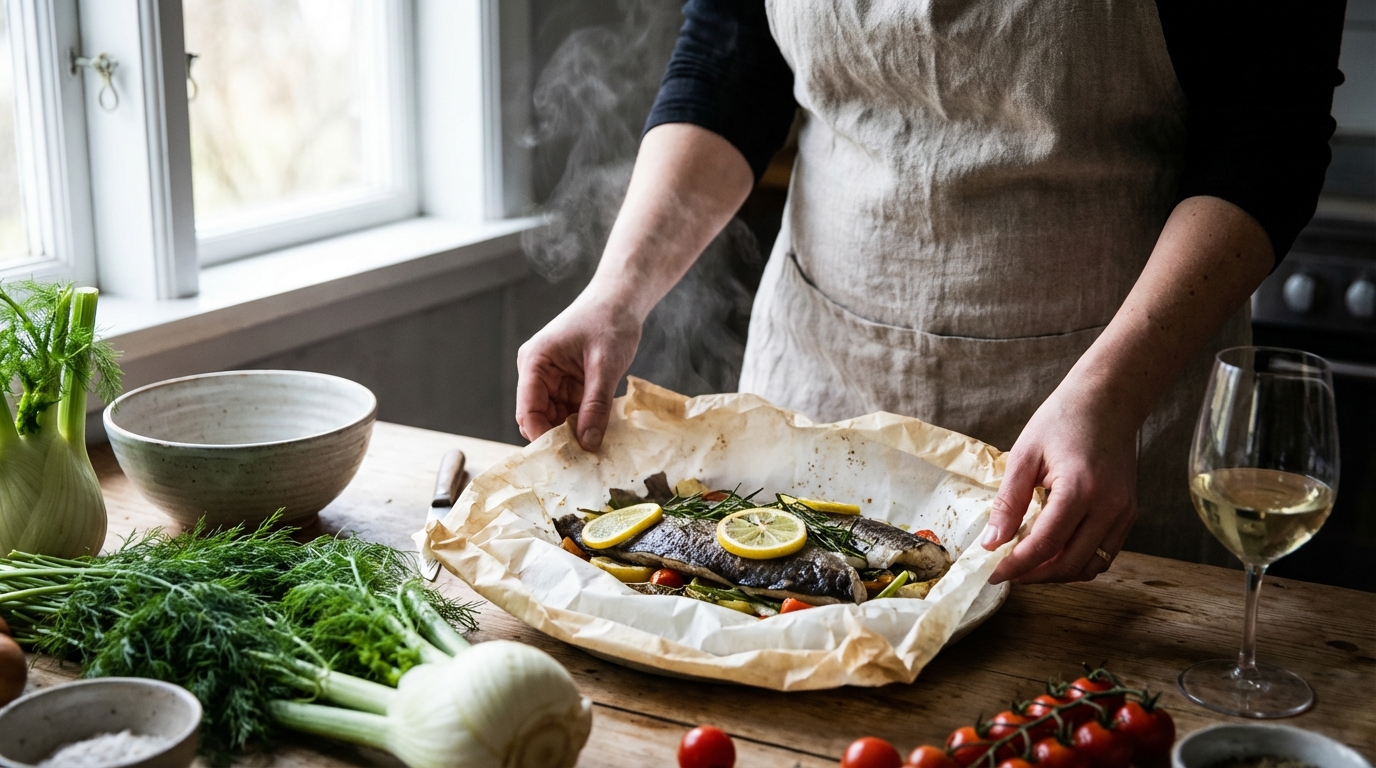 Lieu noir en papillote : une recette simple et savoureuse