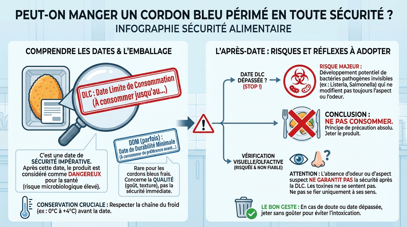 Peut-on consommer un cordon bleu périmé ?