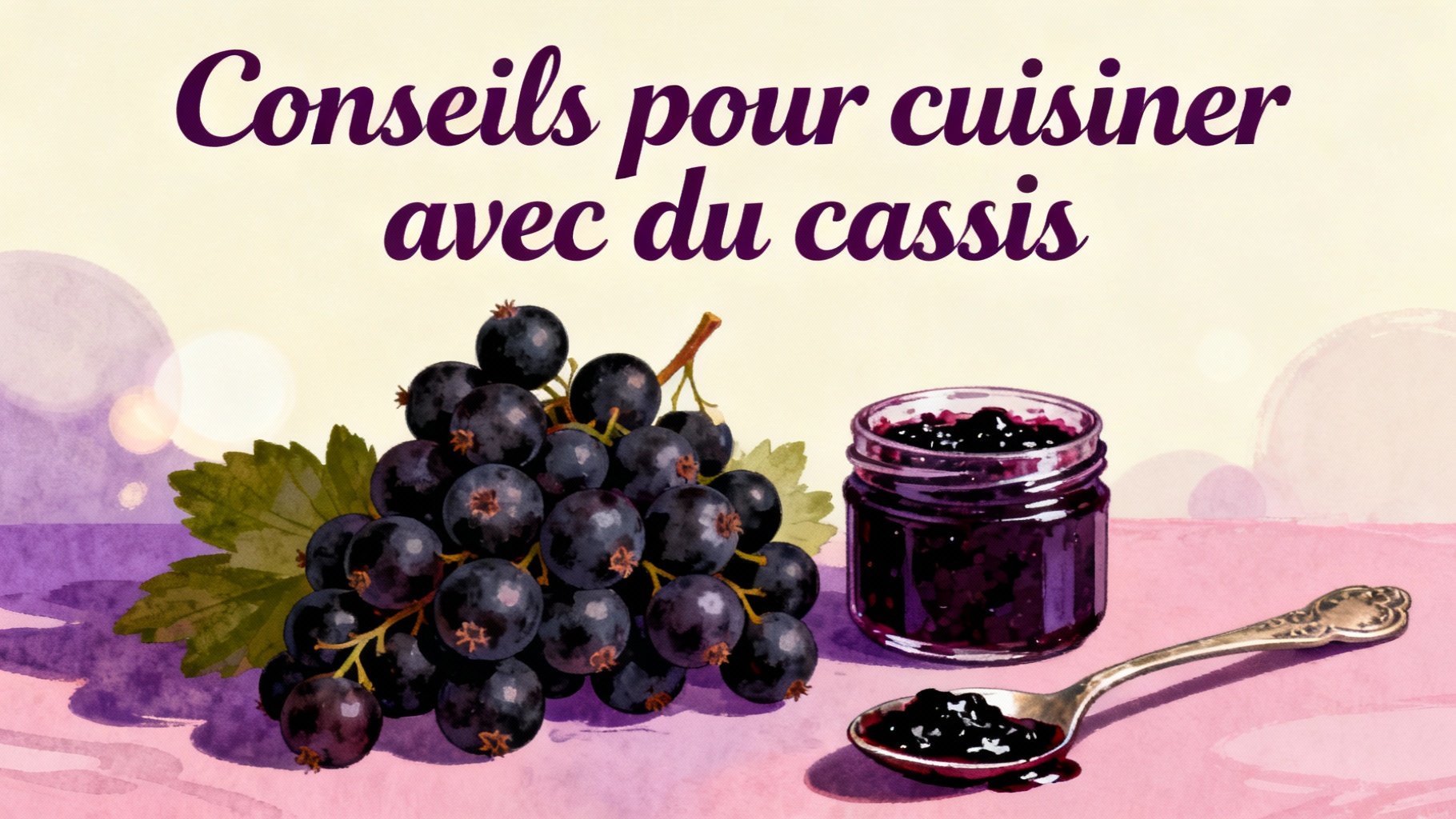 Conseils pour cuisiner avec du cassis