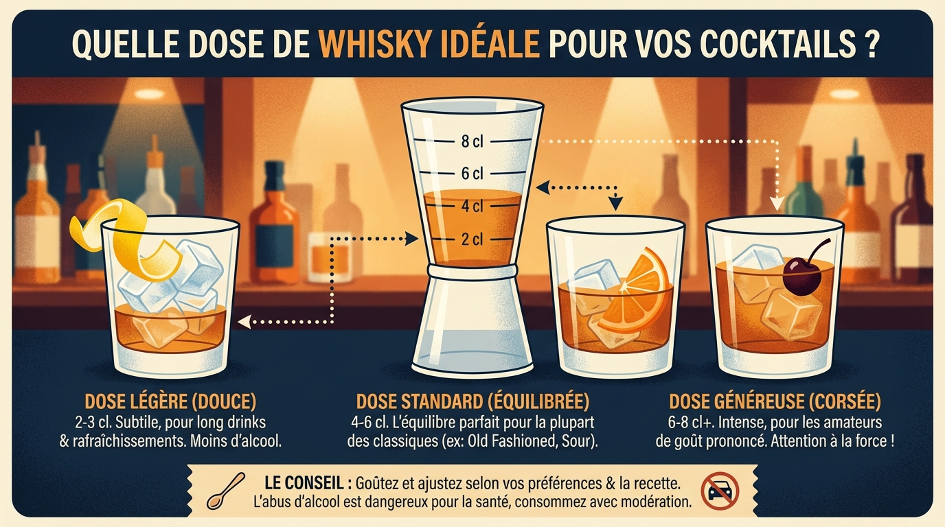 Comment doser le whisky pour les cocktails