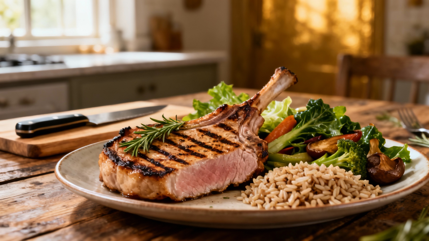 Recette de côte de porc diététique pour un repas savoureux