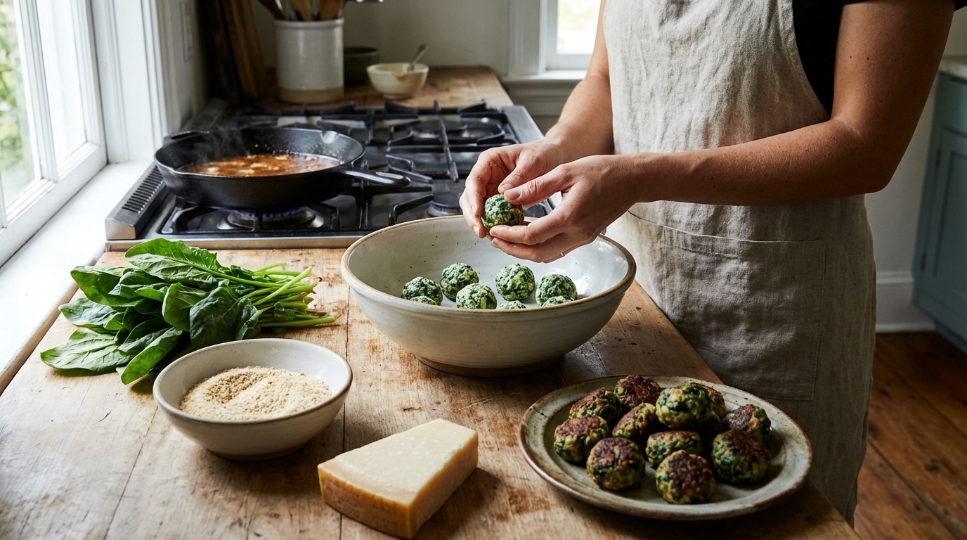 Savoureuses boulettes aux épinards : la recette incontournable