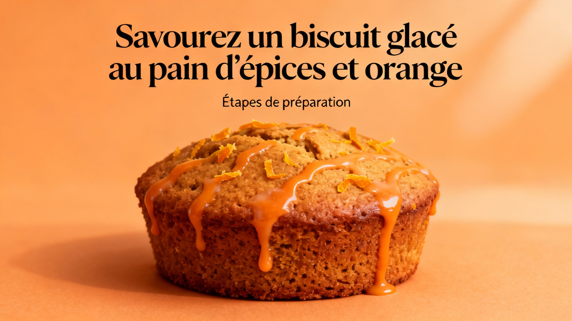 Savourez un biscuit glacé au pain d'épices et orange 1 Étapes de préparation