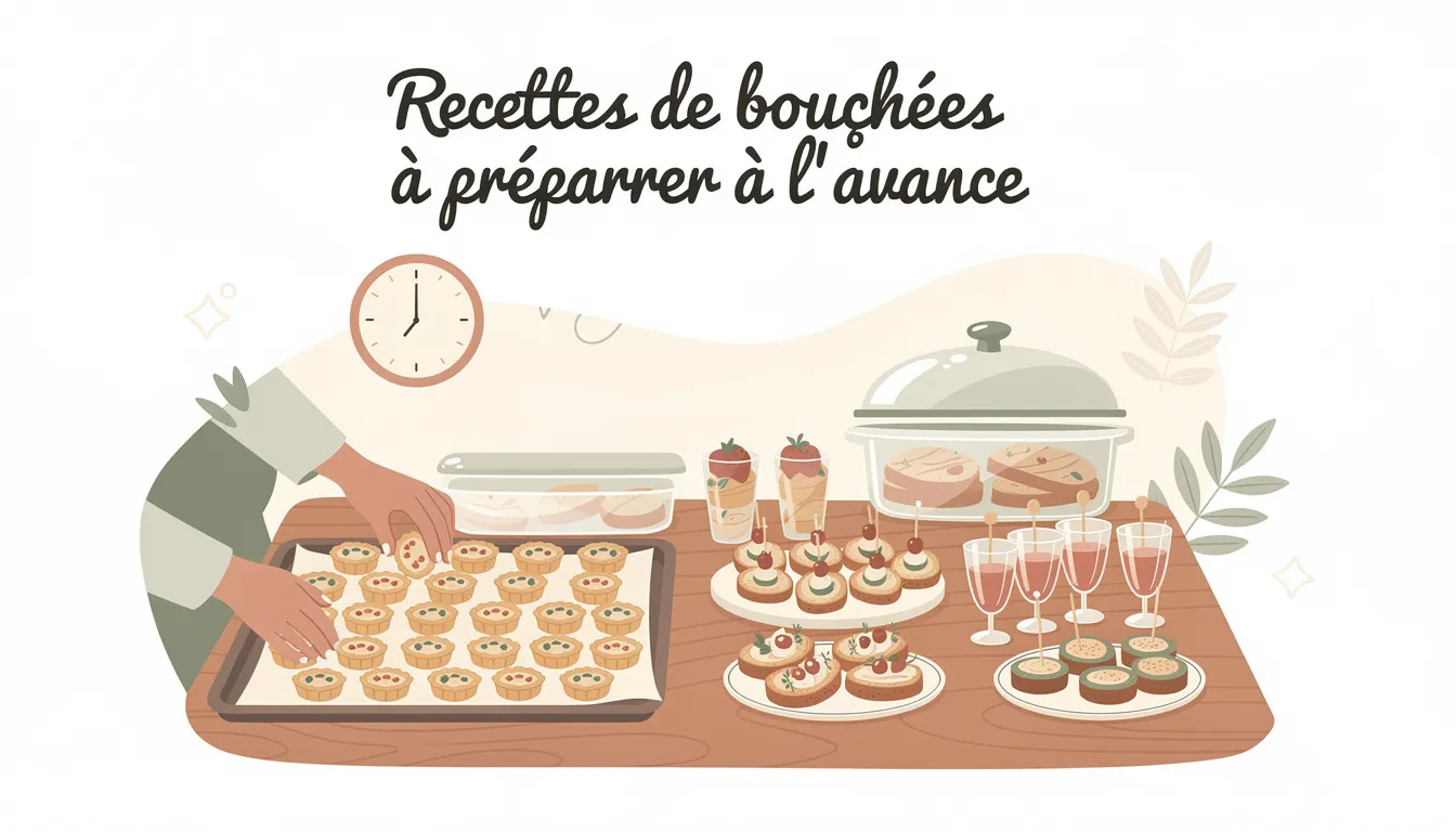 Bouchées préparées à l’avance : recettes rapides et faciles 1 Recettes de bouchées à préparer à l’avance