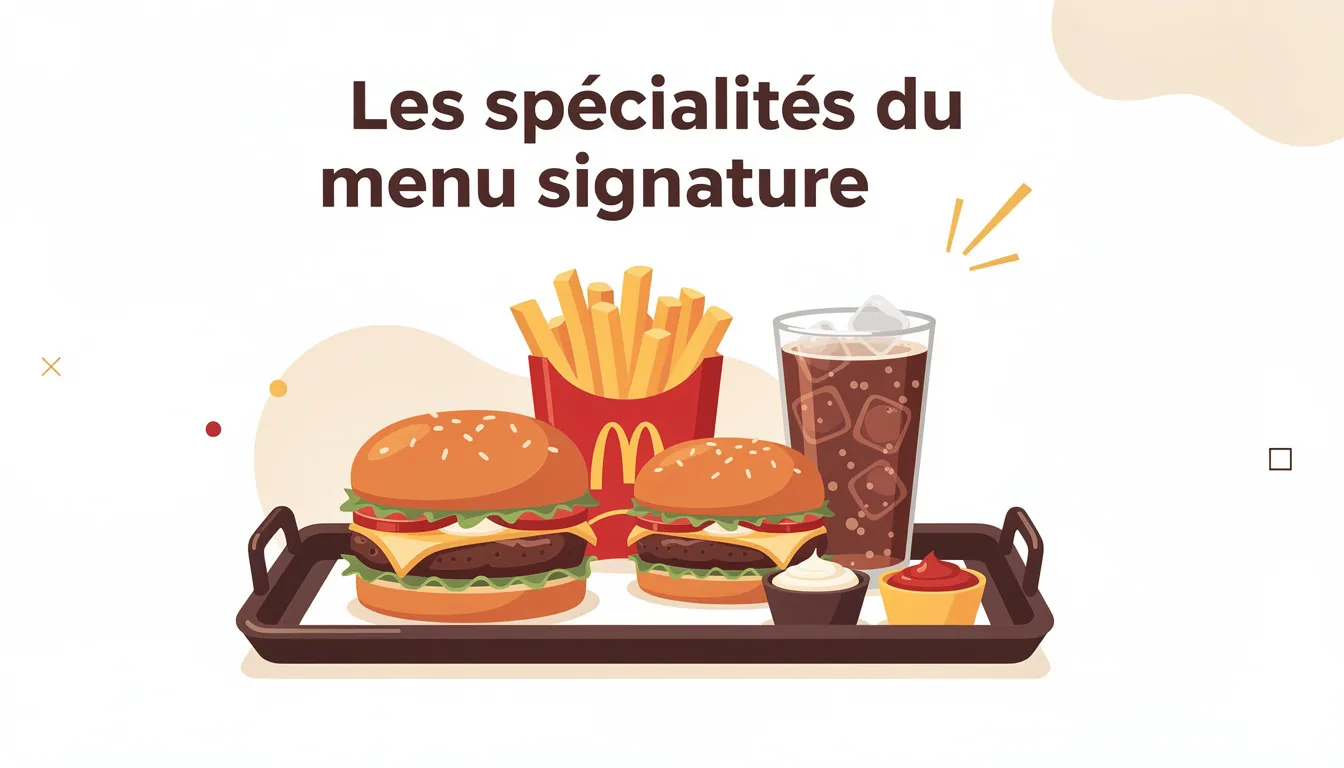 Les spécialités du menu signature
