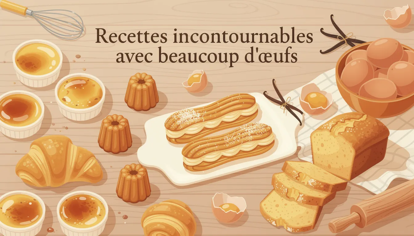 Recettes incontournables avec beaucoup d’œufs