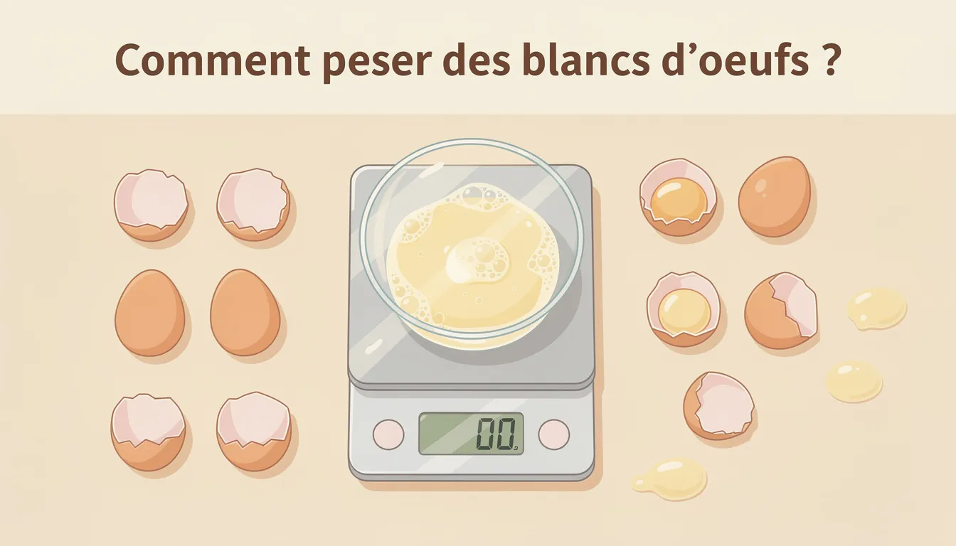 Comment peser des blancs d’œufs ?