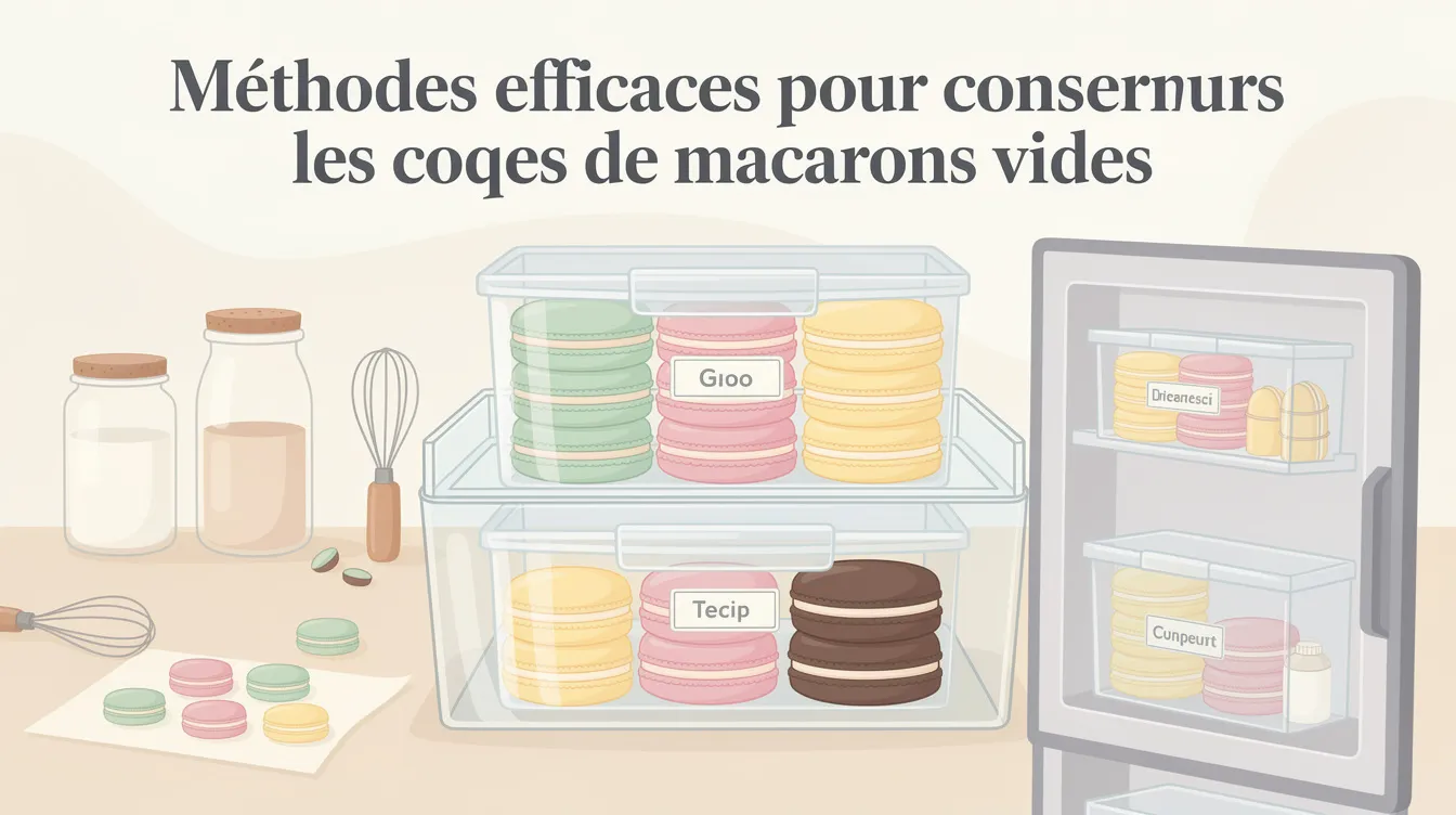 Comment assurer la conservation des coques de macarons vides 1 Méthodes efficaces pour conserver les coques de macarons vides