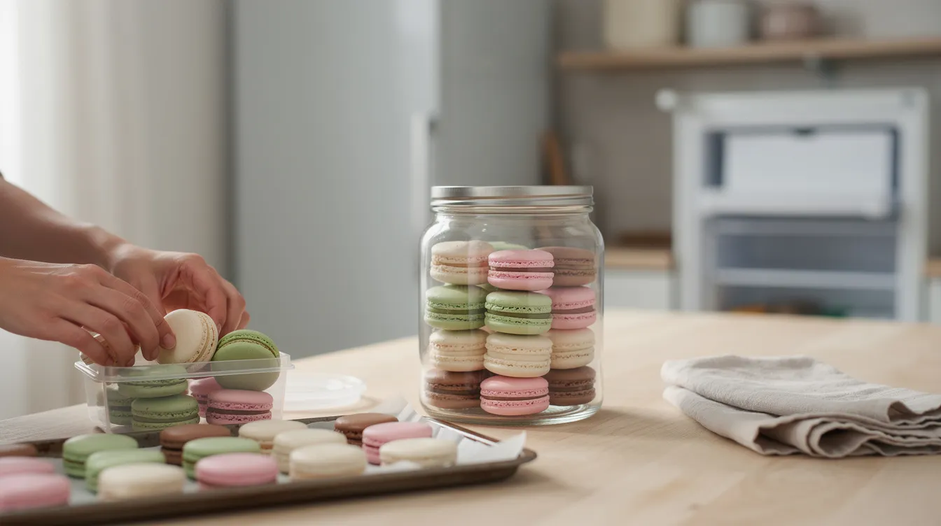 Comment assurer la conservation des coques de macarons vides