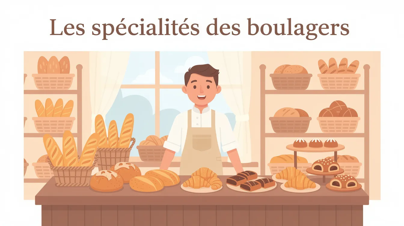 Les spécialités des boulangers
