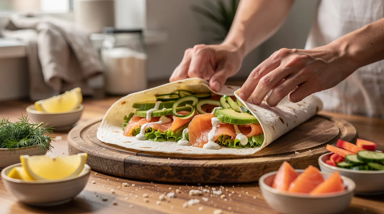 Délicieux wrap saumon : recette facile et rapide
