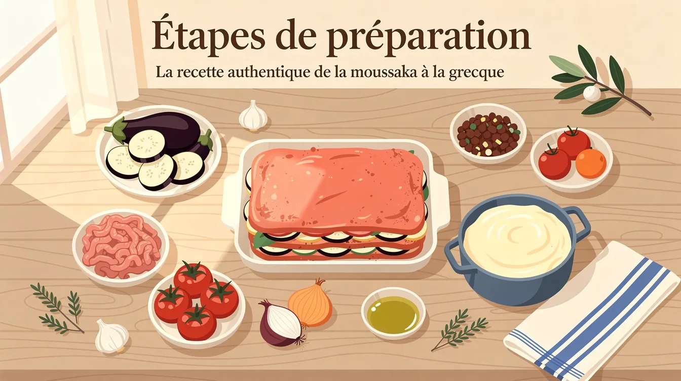La recette authentique de la moussaka à la grecque 1 Étapes de préparation
