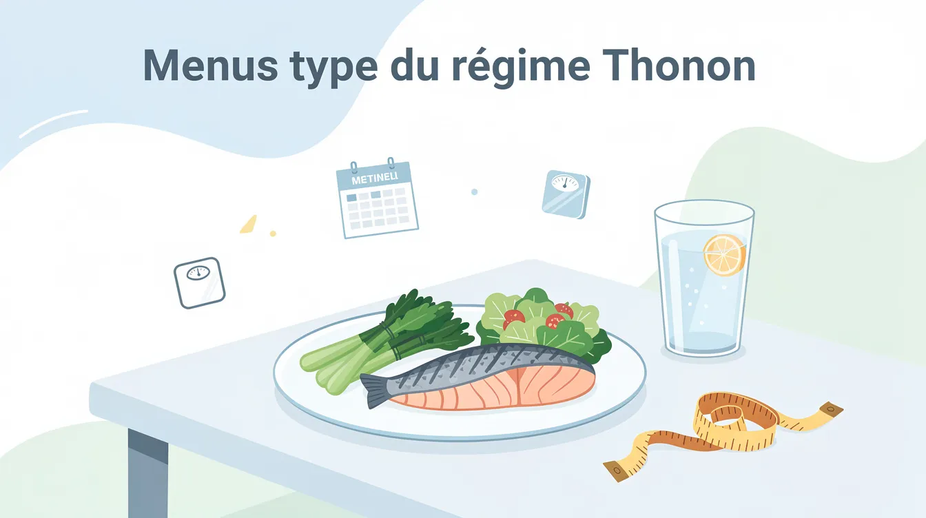 Menus type du régime Thonon