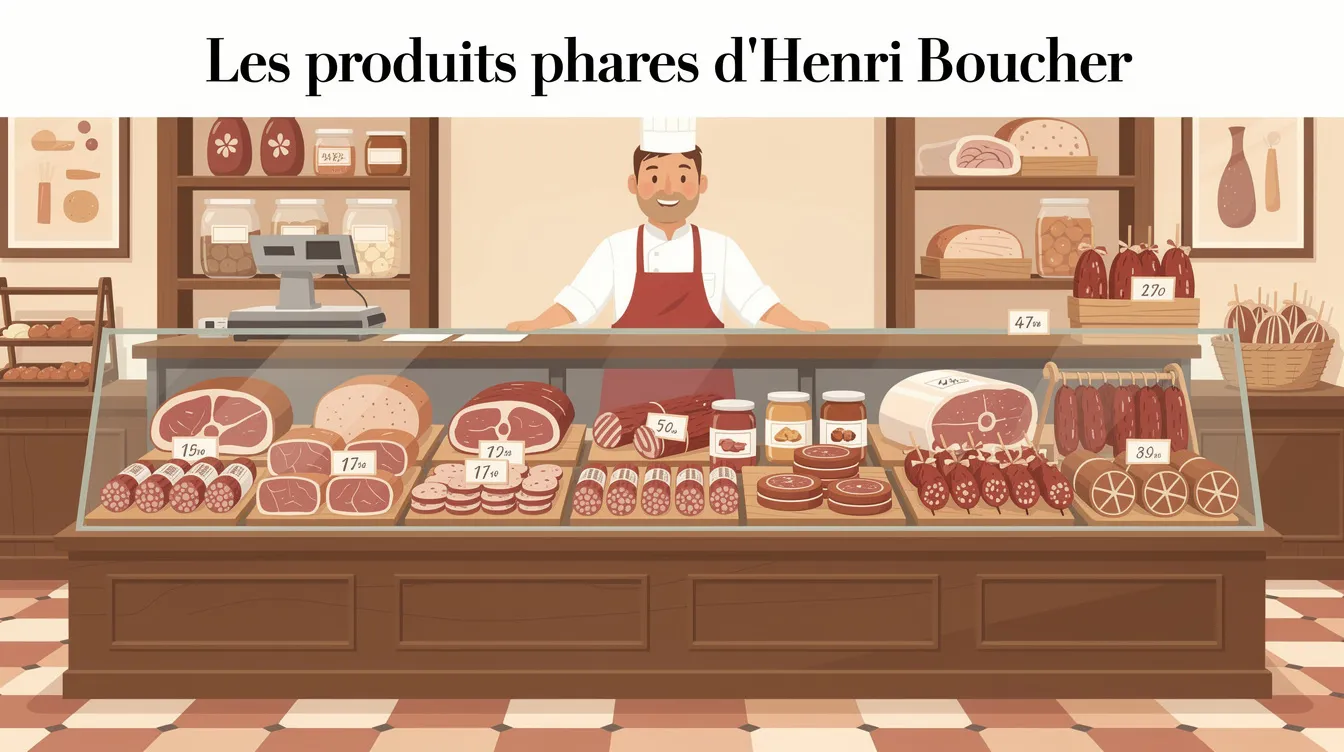 Tout savoir sur henri boucher, le maître boucher 1 Les produits phares d'Henri Boucher