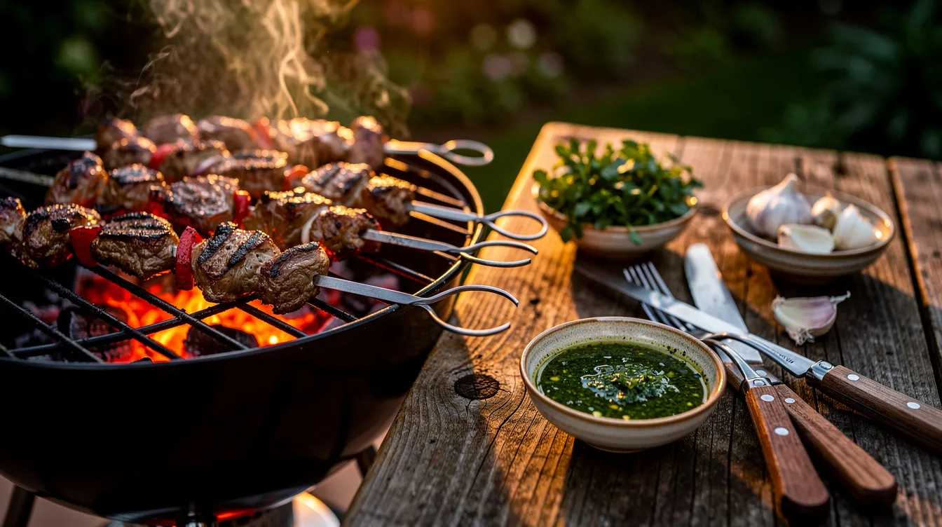 Mercredi : Brochettes d’Agneau et Sauce Chimichurri